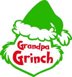 Grinch Christmas Grandpa Vector