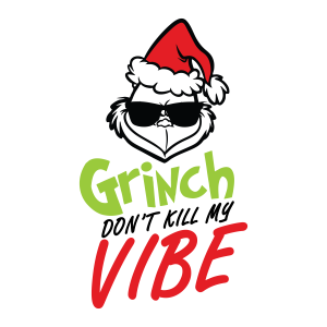 Grinch Christmas Vibe Vector
