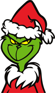 Grinch Christmas Mischievous Smile Vector