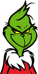 Grinch Christmas Mischievous Smile Vector 2