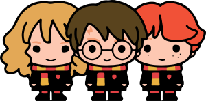 Harry Potter Golden Trio Vector