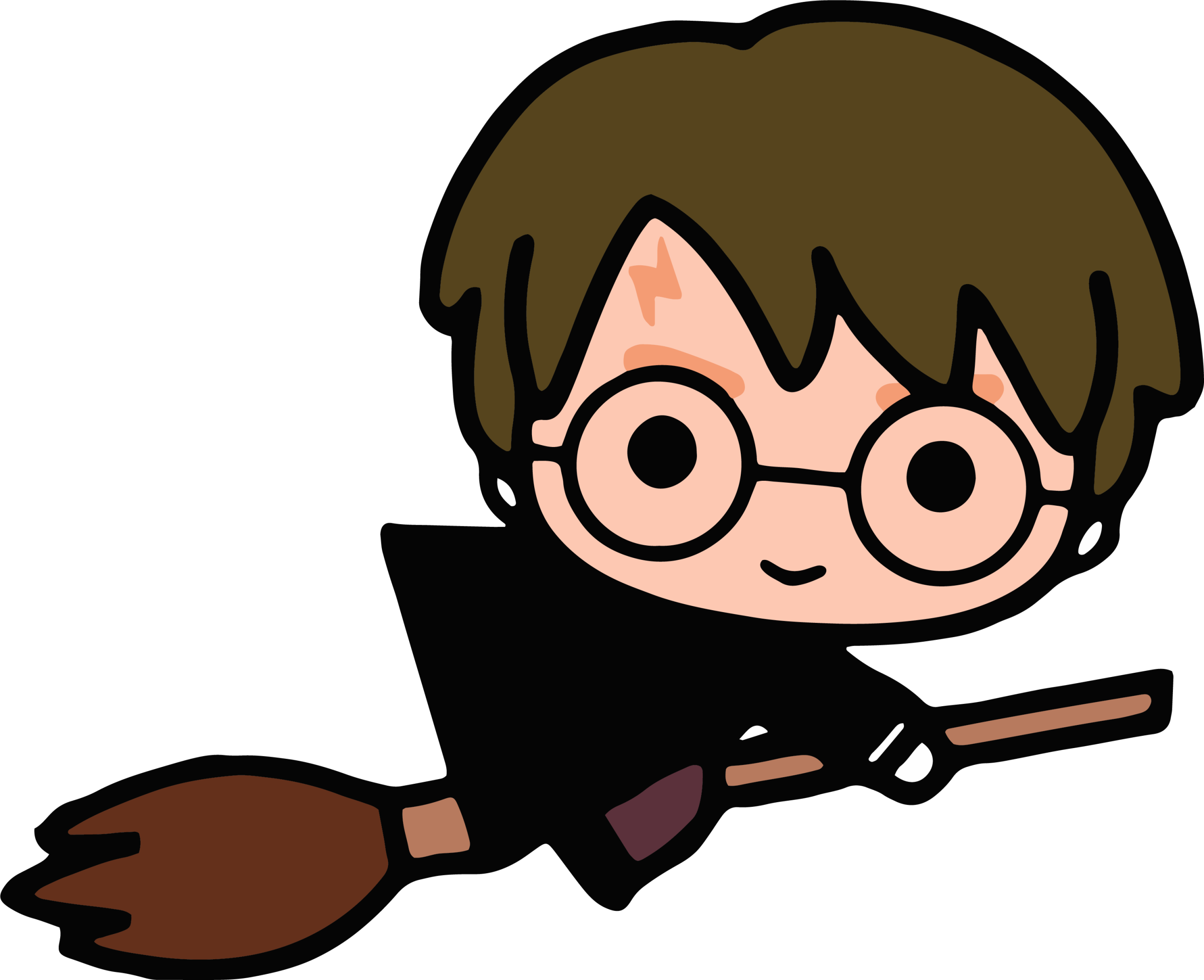 Harry Potter On Broomstick Vector Harry Potter On Broomstick Vector