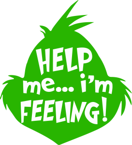 Grinch Christmas Help me Vector