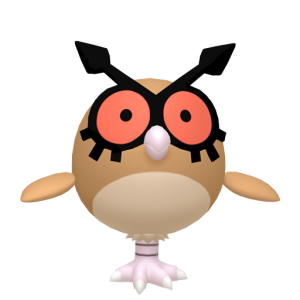 Pokemon Hoothoot Vector