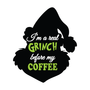 Grinch Christmas I Am a Real Grinch Vector