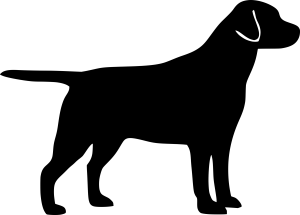 Labrador Silhouette Vector 2