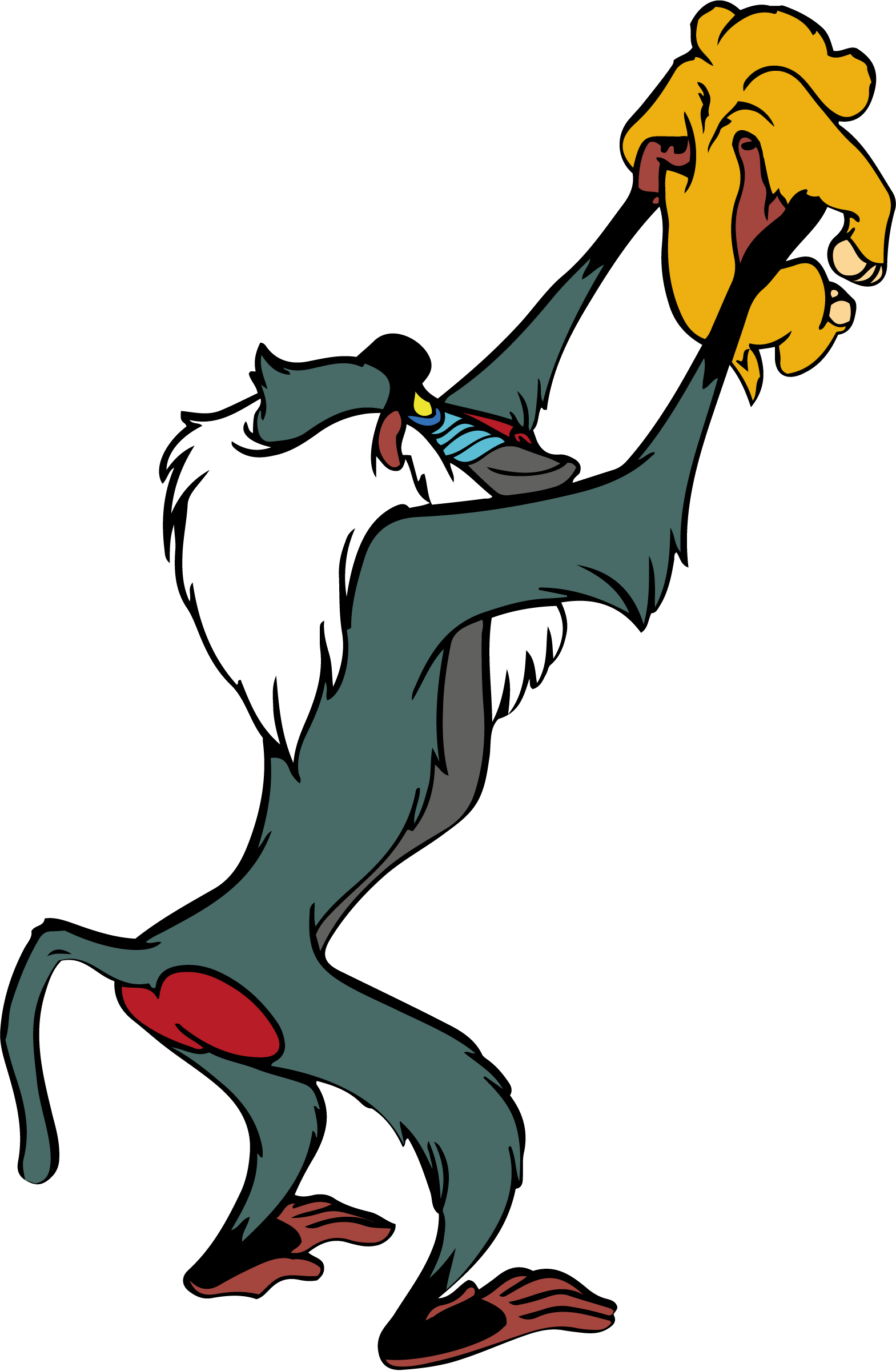 Lion King Rafiki With Simba Vector Lion King Rafiki With Simba Vector