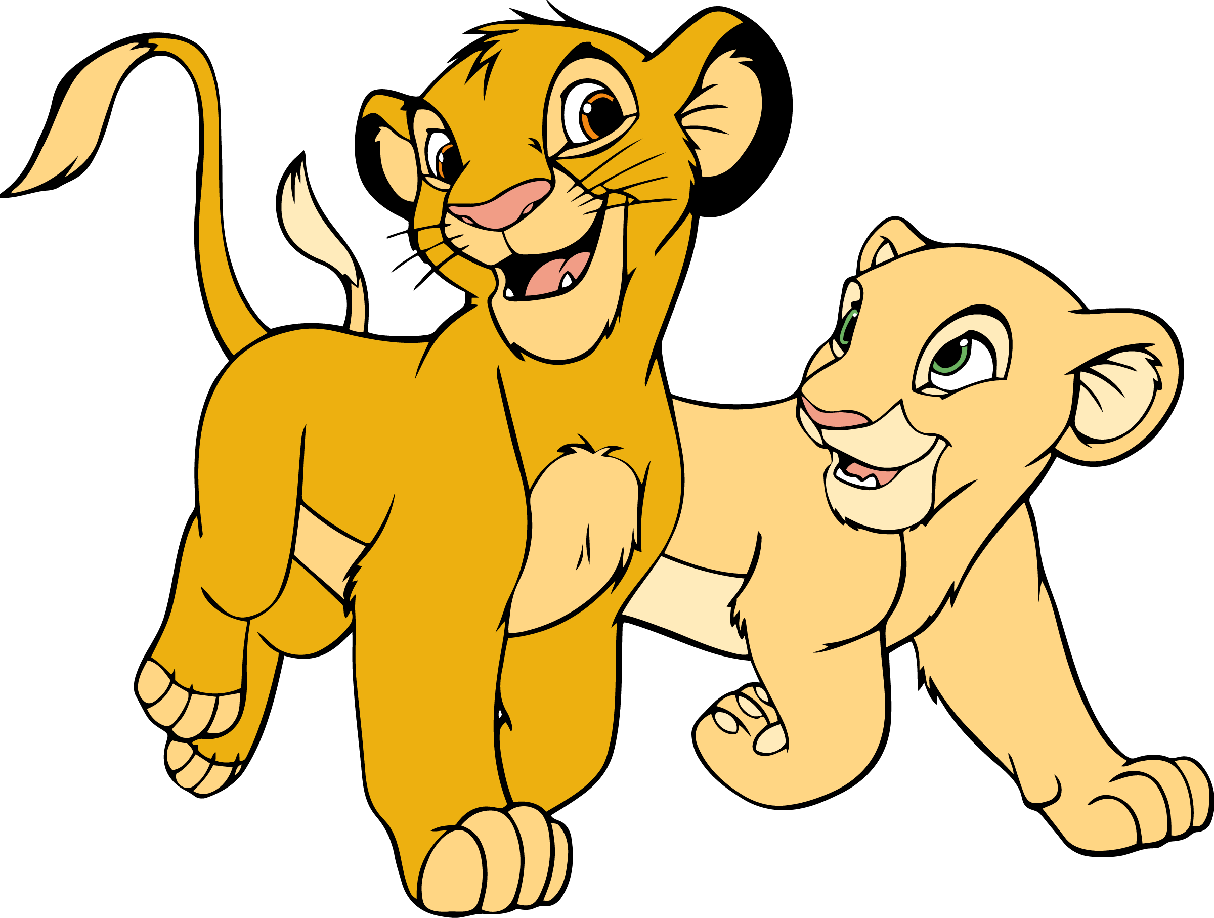 Lion King Simba and Nala Baby Vector Lion King Simba and Nala Baby Vector
