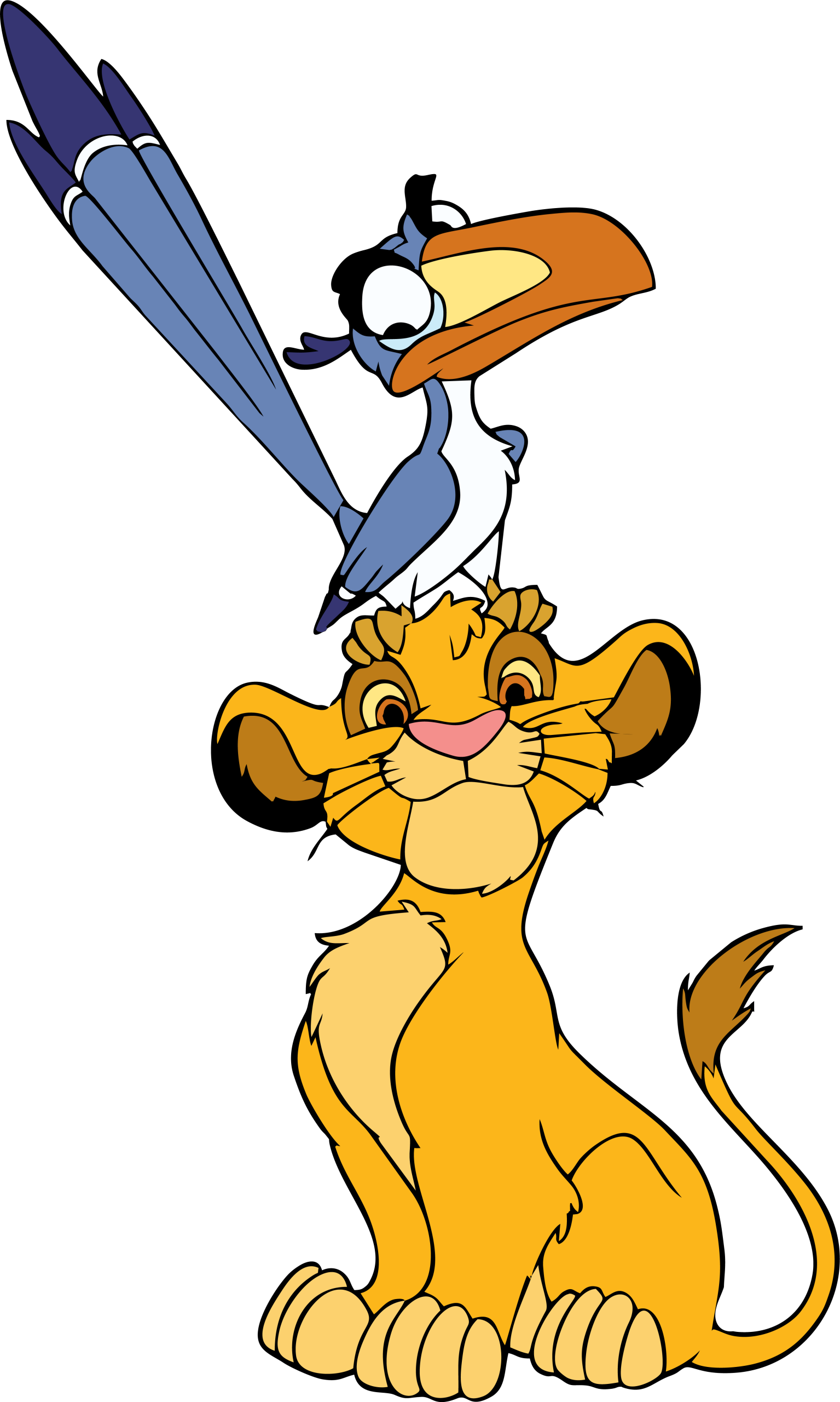 Lion King Simba and Zazu Vector 2 Lion King Simba and Zazu Vector 2