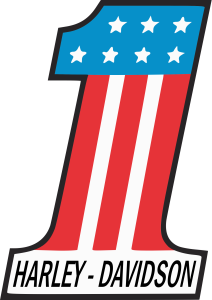 Harley Davidson American Flag 1 Vector