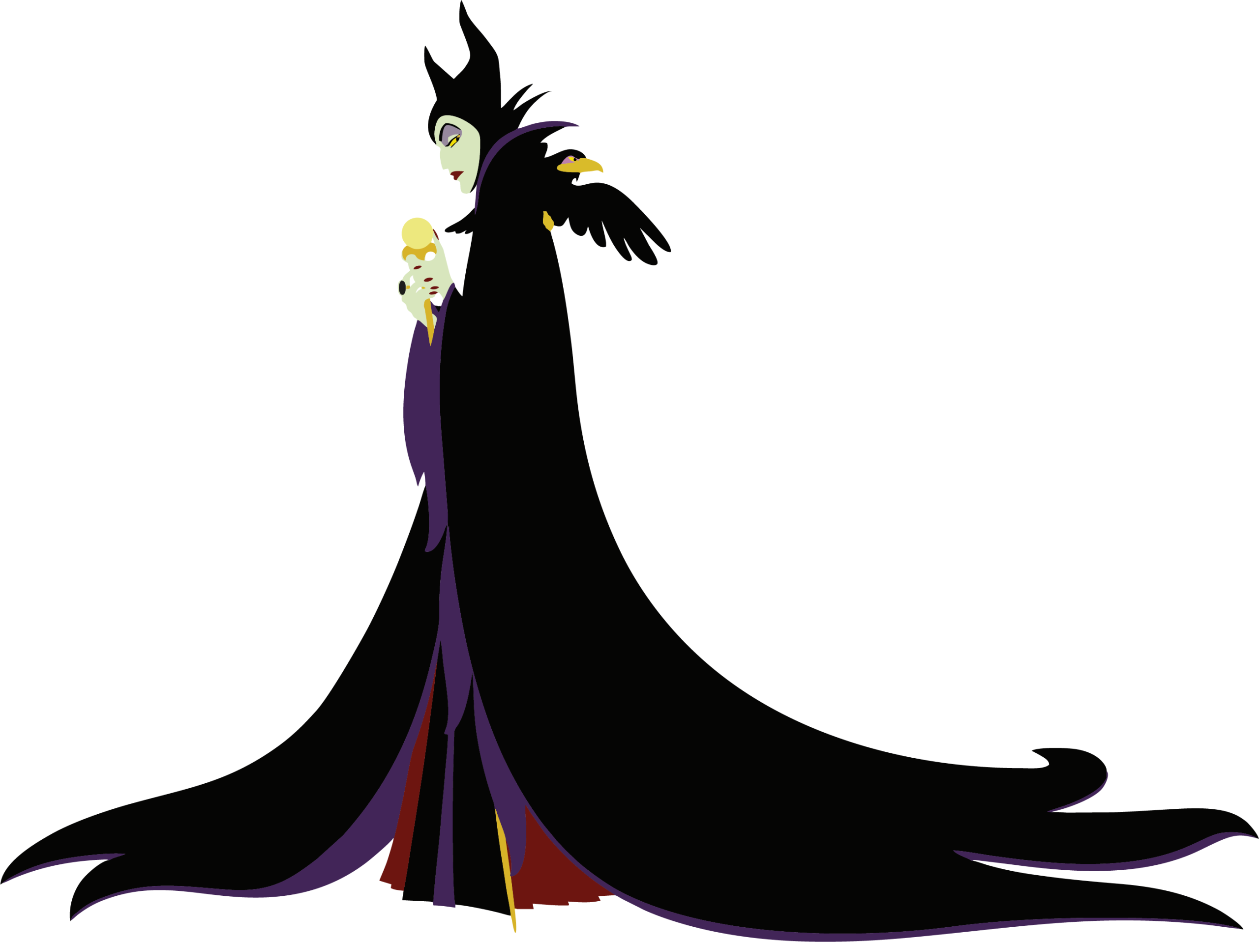 Sleeping Beauty Maleficent With Raven Vector 8 Sleeping Beauty Maleficent With Raven Vector 8