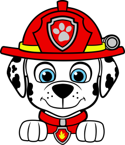 Paw Patrol Marshall Head Vector 2