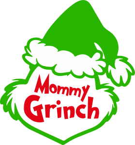 Grinch Christmas Mommy Vector