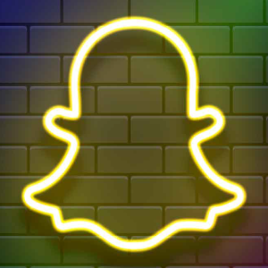 Neon Light Snapchat Vector
