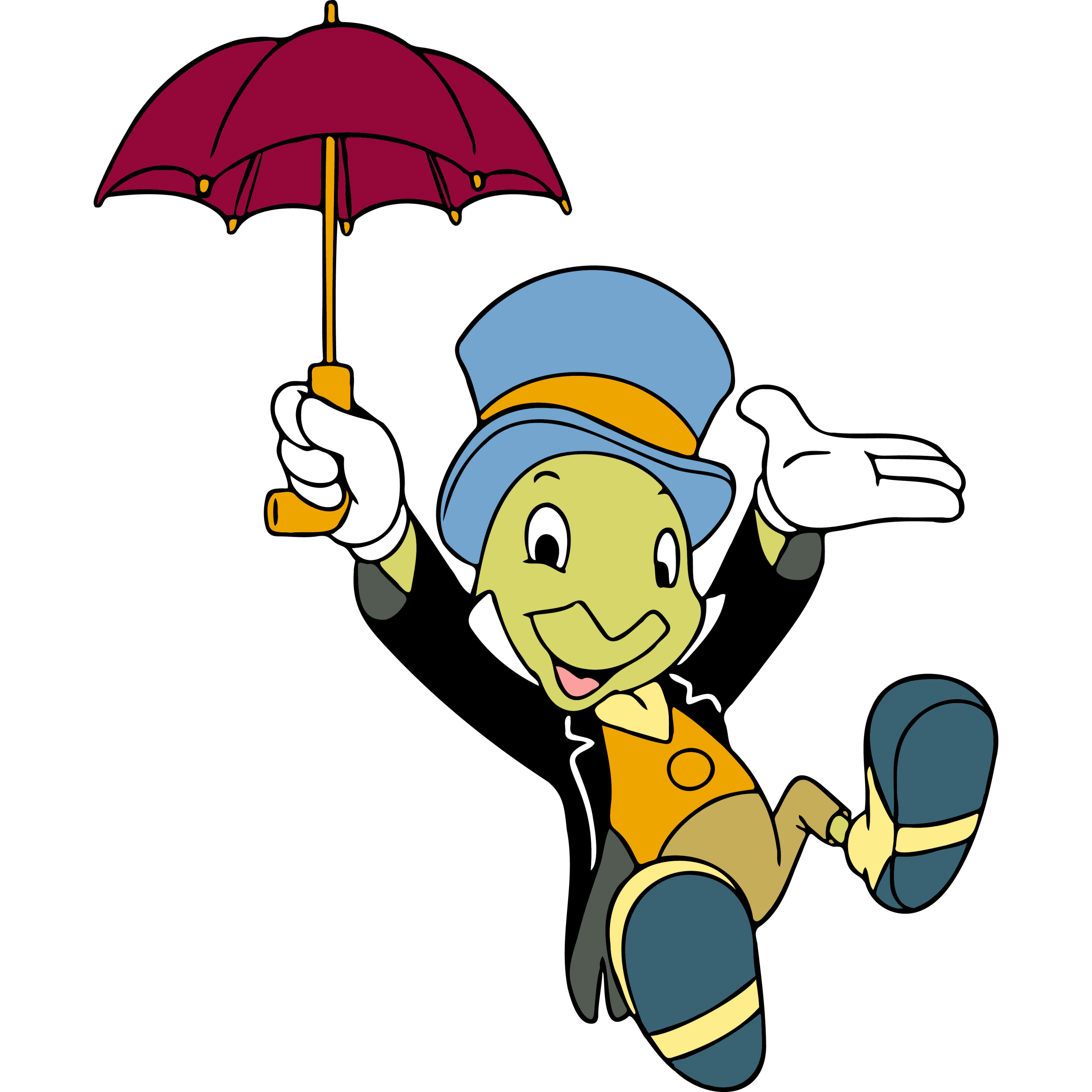 Pinocchio Jiminy Cricket Umbrella Vector 2 Pinocchio Jiminy Cricket Umbrella Vector 2