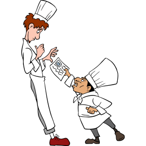 Ratatouille Linguini with Chef Skinner Angry Logo