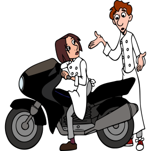 Ratatouille Colette Tatou Linguini Riding Logo
