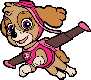 Paw Patrol Skye Flying Vector