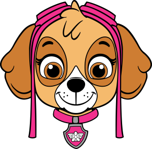 Paw Patrol Skye Head Vector