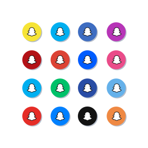 Snapchat App Icons Pack Vector