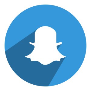 Snapchat Blue Background Circle Vector