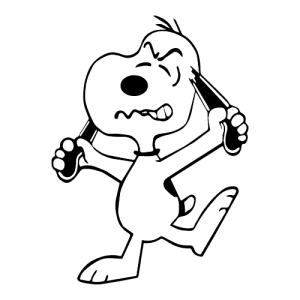 Snoopy angry Logo PNG SVG Vector 01