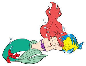 The Little Mermaid Ariel Flounder And Sebastian Reast Vector