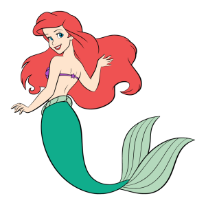 The Little Mermaid Ariel Logo Vector 10