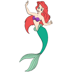 The Little Mermaid Ariel Logo Vector 4