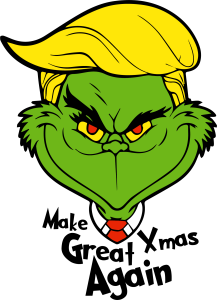 Grinch Christmas Make Great Xmas Vector