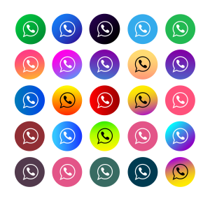 Whatsapp Icons Pack Vector 01