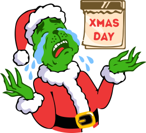 Grinch Christmas Xmas day Vector