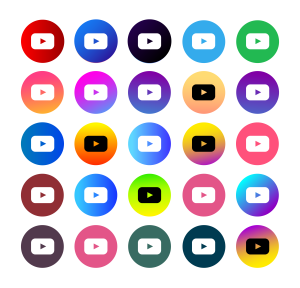 YouTube App Icons Pack Vector