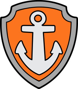 Paw Patrol Zuma Badge Vector