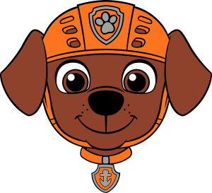 Paw Patrol Zuma Head Vector
