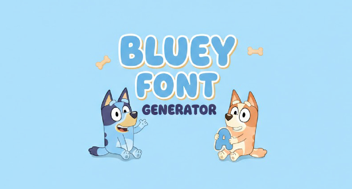Bluey Font Generator Tool - Create custom Bluey-style fonts