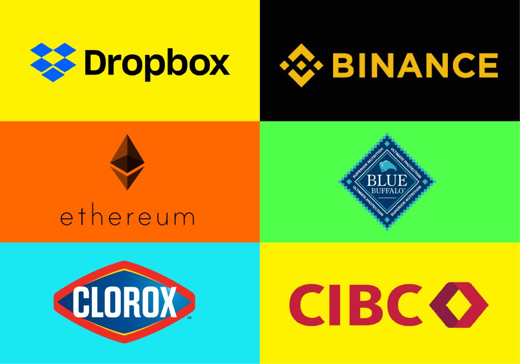 brand logos using rhombus shape 01