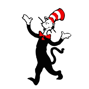 Dr Seuss Cat In Tha Hat Happy Logo Vector 5