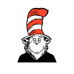 Dr.Seuss Cat in the Hat Logo PNG SVG Vector