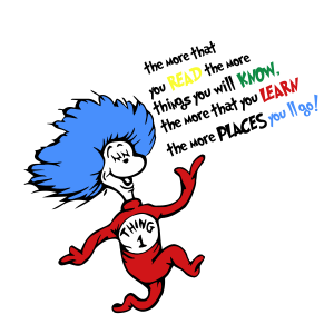 Dr.Seuss Cat in the Hat Text Logo Vector 4