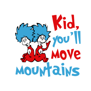 Dr.Seuss Cat in the Hat Kid Text Logo Vector