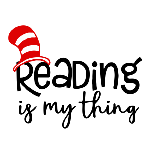 Dr.Seuss Hat Is My Thing Text Logo Vector