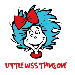Dr.Seuss Cat Little Miss Logo Vector