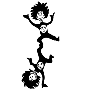 Dr.Seuss Cat in the Hat Thing 1 and Thing 2 Template