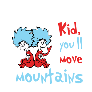 Dr Seuss Cat In Tha Hat Kid Text Logo