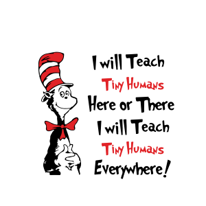 Dr Seuss Cat In Tha Hat Teach Text Logo