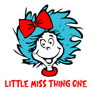 Dr Seuss Cat In Tha Hat Little Miss Text logo