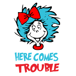 Dr Seuss Cat In Tha Hat Text logo Vector 8