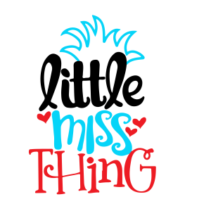 Dr Seuss Cat In Tha Hat Little Miss Text logo