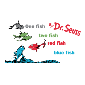 Dr Seuss Fishs Logo PNG SVG Vector